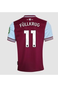 Fotbalové Dres West Ham United Niclas Fullkrug #11 Domácí Oblečení 2024-25 Krátký Rukáv